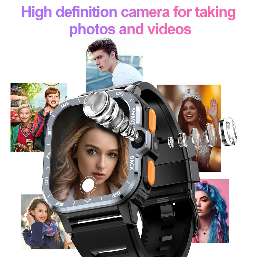 HD Dual Camera smart watch NFC 2G 4G Sim Card