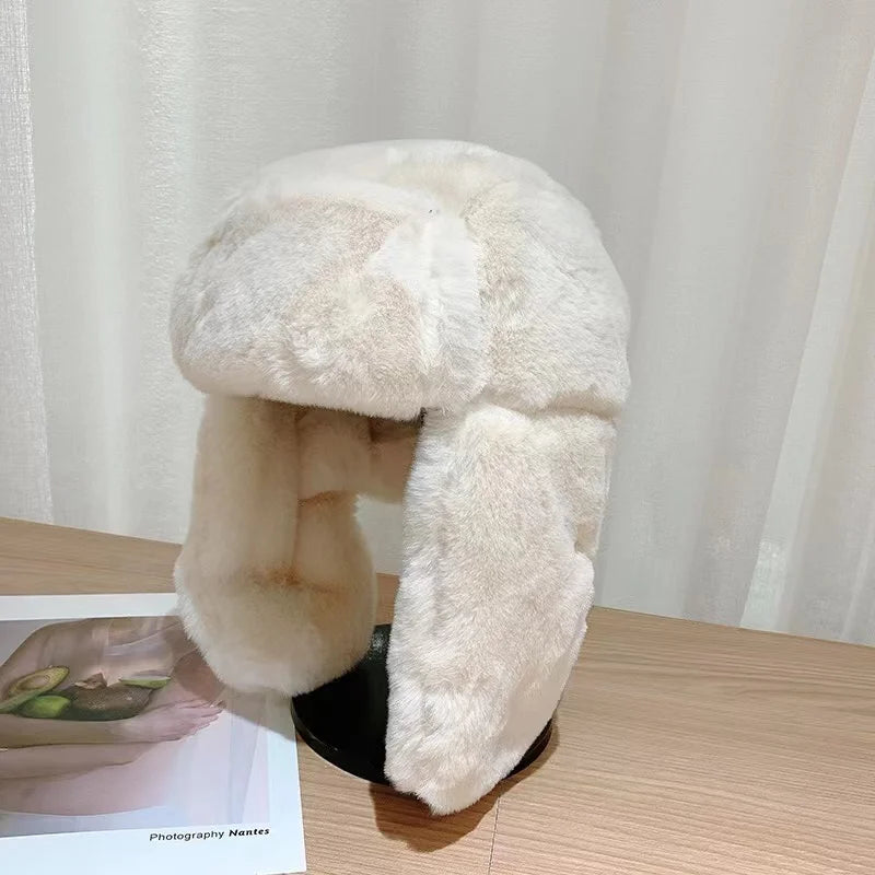 Women's Winter Thickened Warm Beanie Russian Caps