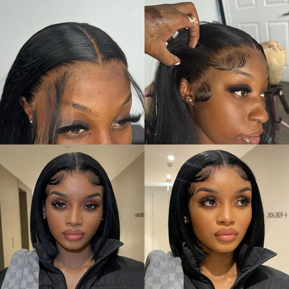 Straight Lace Frontal Bob Wig