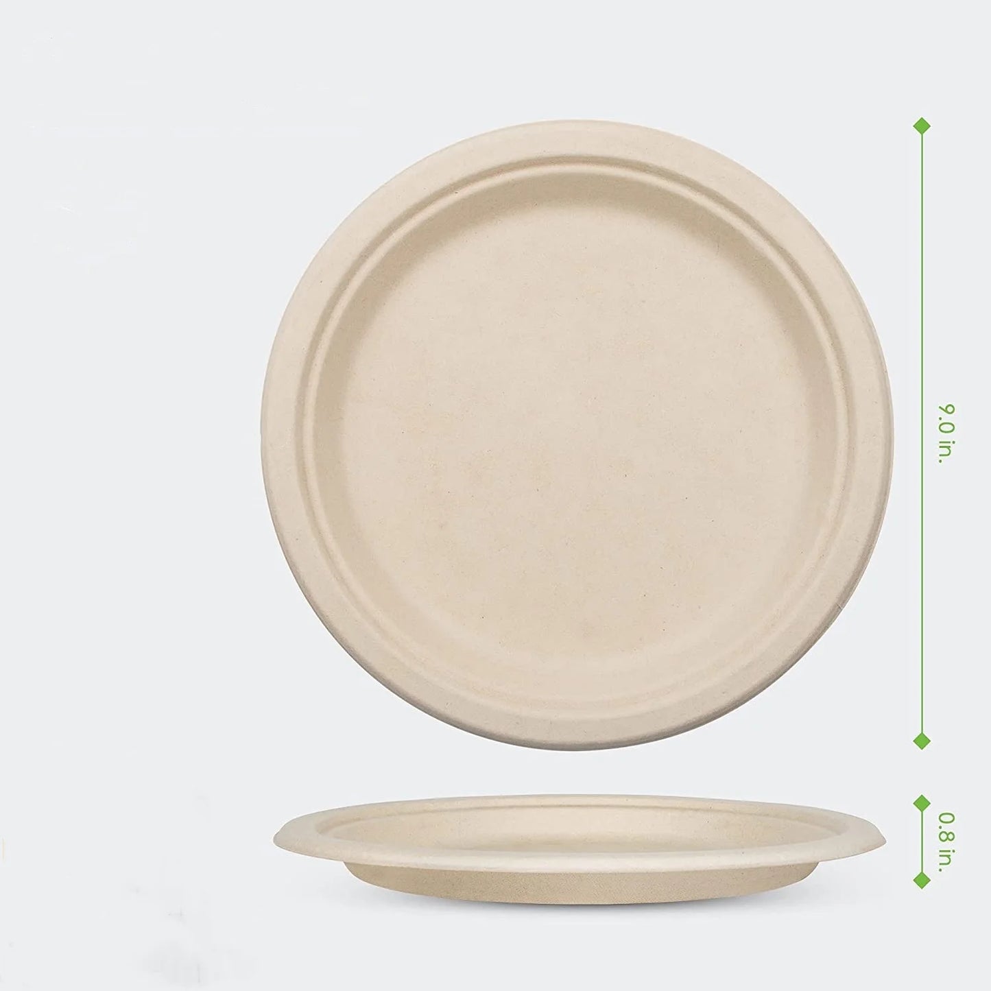 Natural Biodegradable Eco-Friendly Sugarcane Plates