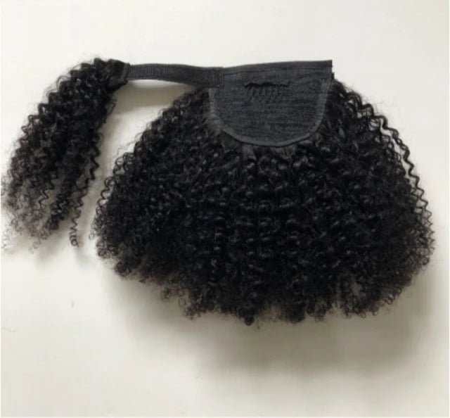 Wrap Around Afro Curly Clip In Ponytail