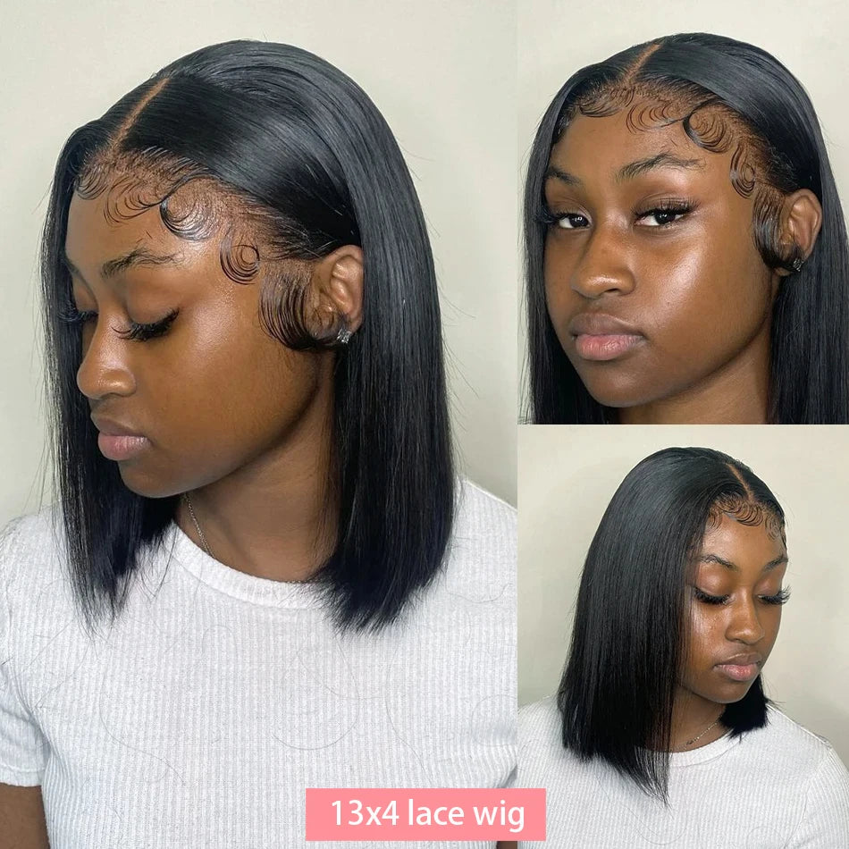 Straight Lace Frontal Bob Wig