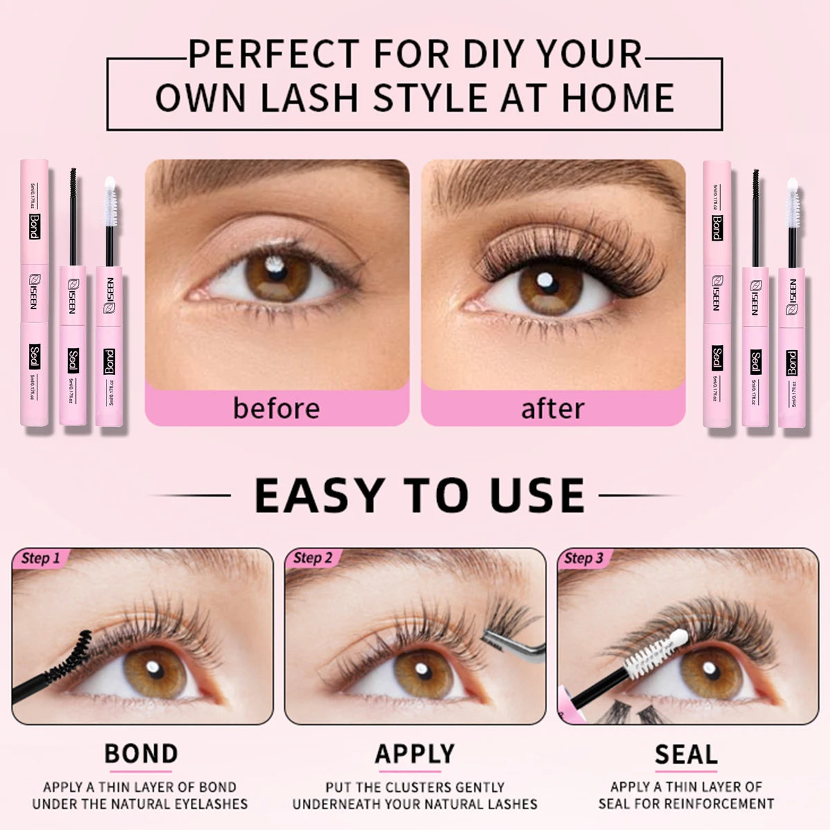 Set Large Eyelash Book