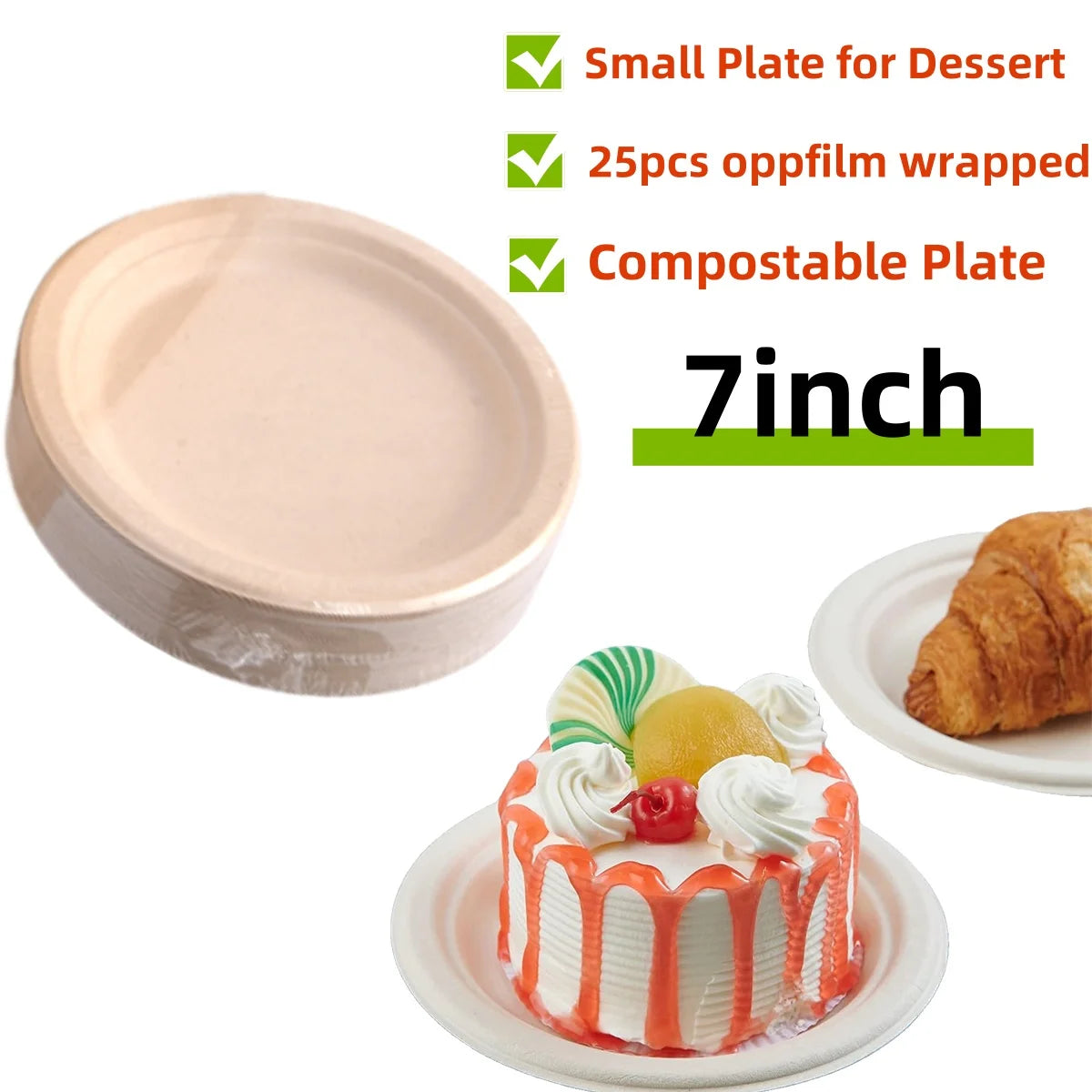 Natural Biodegradable Eco-Friendly Sugarcane Plates