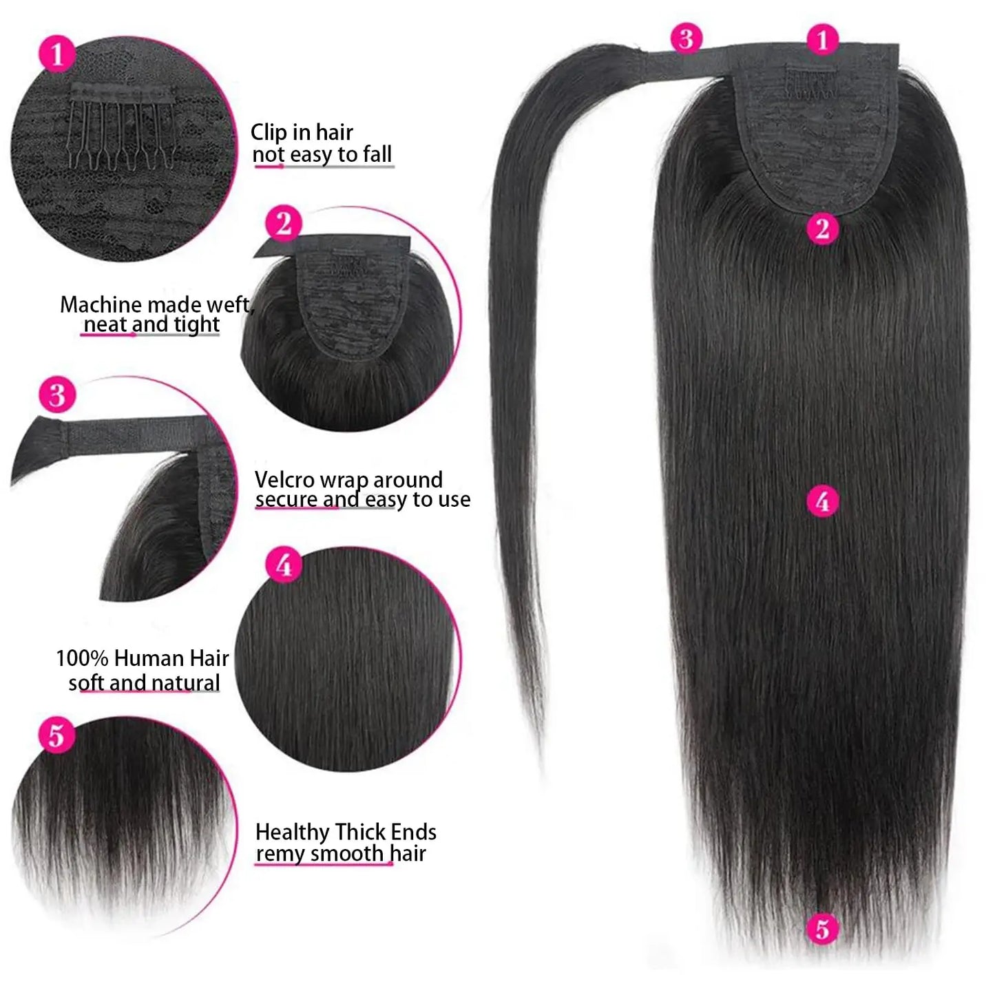 Ponytails Clip In Extension