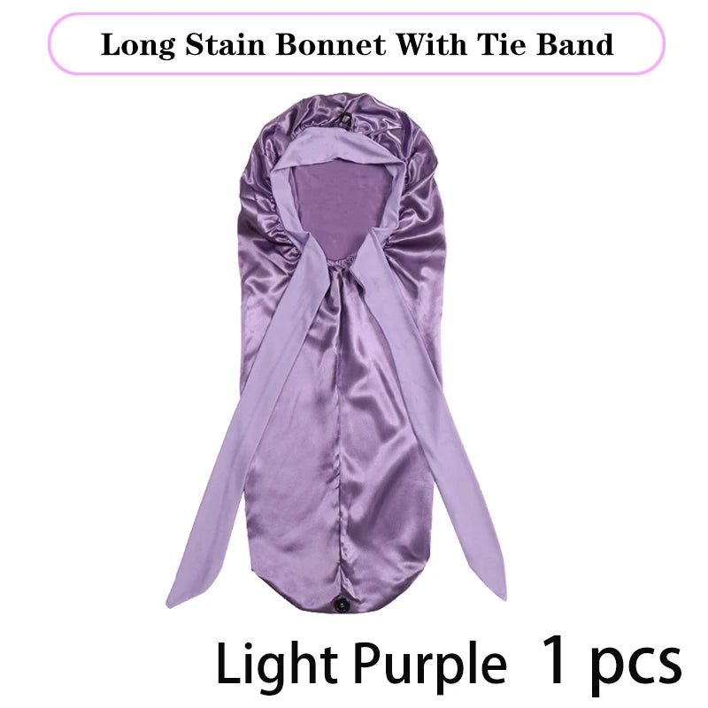 Soft Silky Long Satin Bonnet Extra Large Size