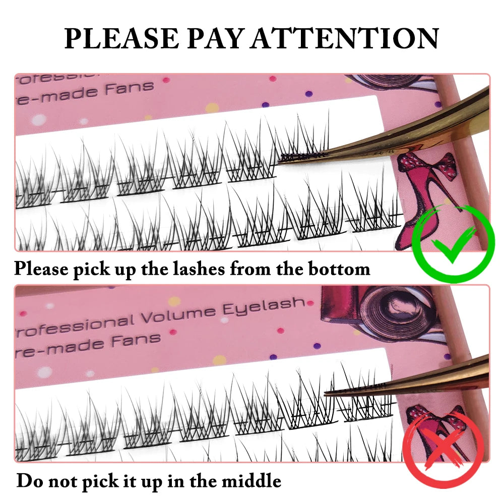 Segmented Natural Eyelashes Eye Extension Makeup