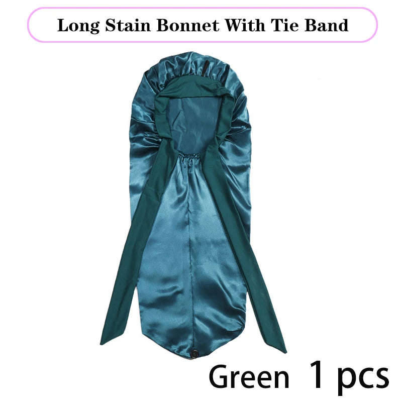 Soft Silky Long Satin Bonnet Extra Large Size