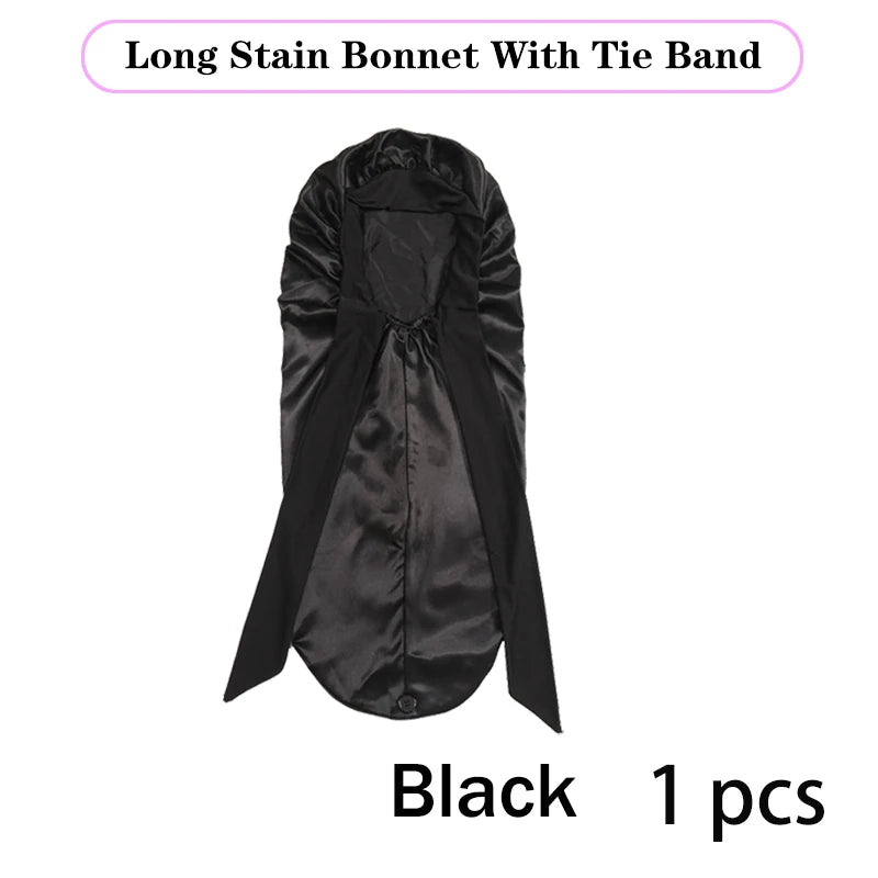 Soft Silky Long Satin Bonnet Extra Large Size