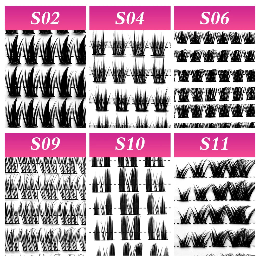 Segmented Natural Eyelashes Eye Extension Makeup