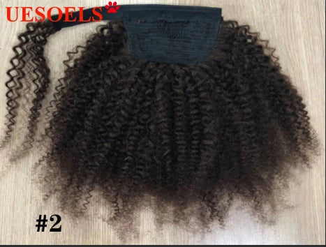 Wrap Around Afro Curly Clip In Ponytail