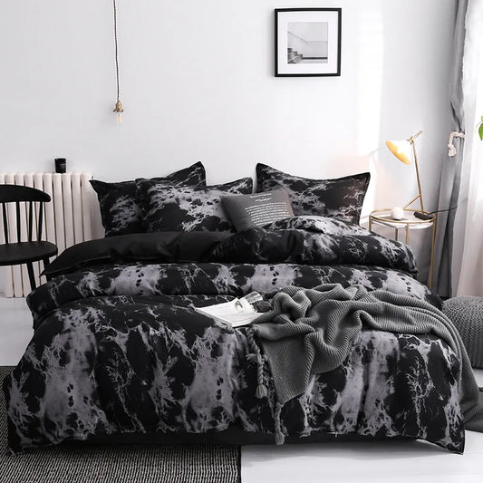 3pcs Duvet Cover Set with Pillow Case Double Comforter Queen/King Couple or Single Bed