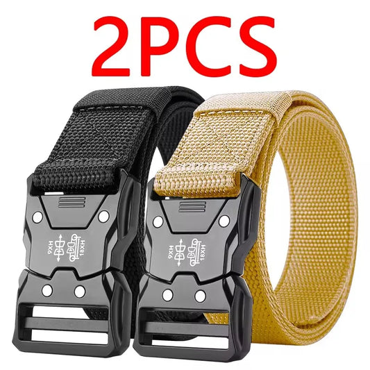 2Pcs Tactical Waist Belt Durable Automatic Buckle