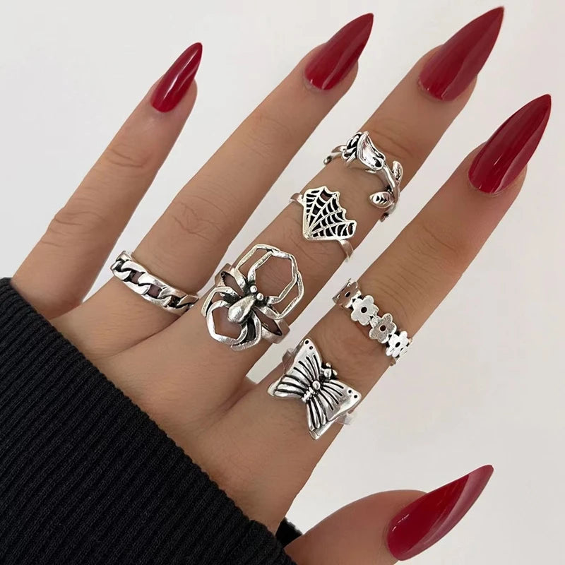 30pcs Alloy Finger Rings For Women