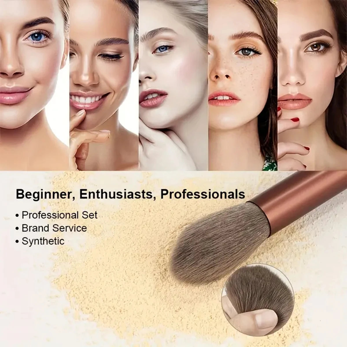 13 PCS Makeup Brush Color Set