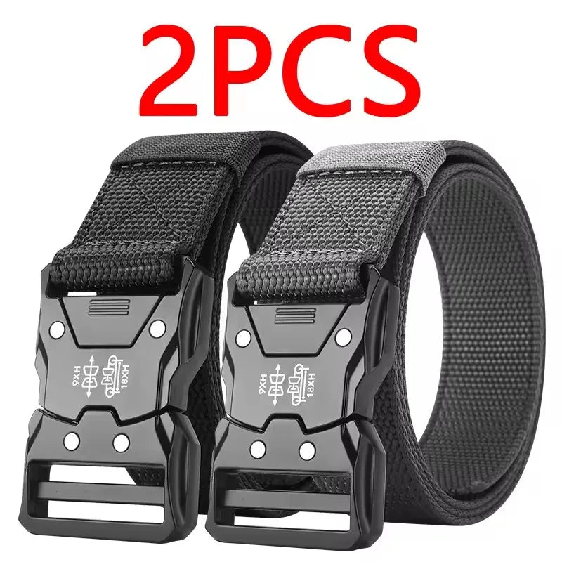 2Pcs Tactical Waist Belt Durable Automatic Buckle