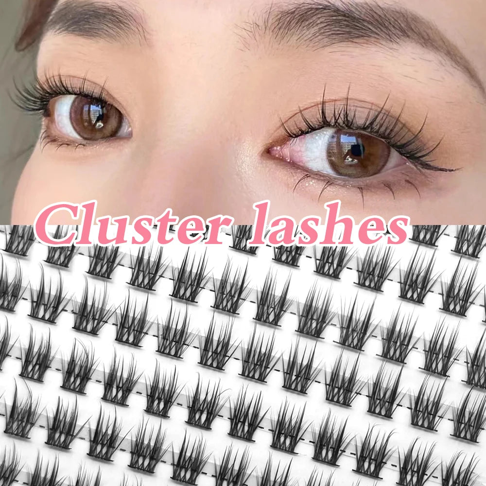 Segmented Natural Eyelashes Eye Extension Makeup