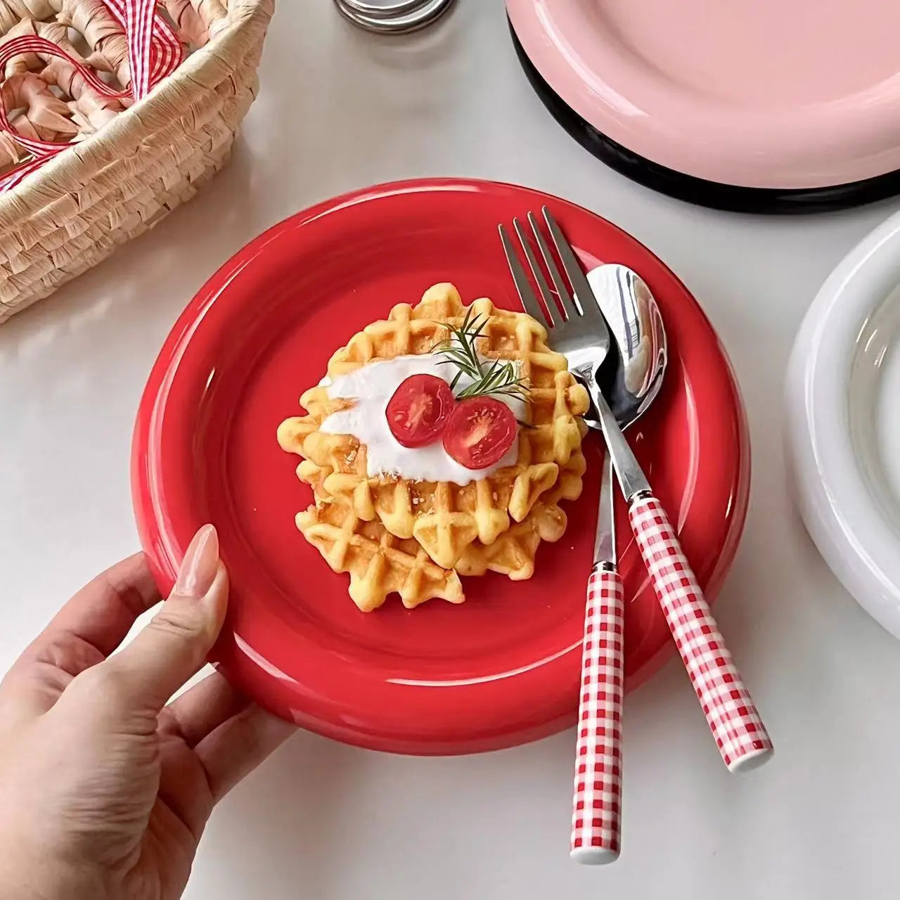 Tableware Ceramic Plate Main Course Kitchen Utensils